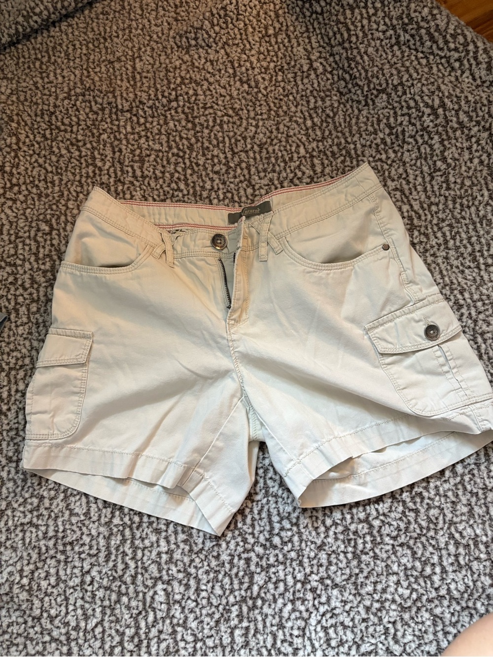 Natural Reflections Women's Light Beige Cargo Shorts